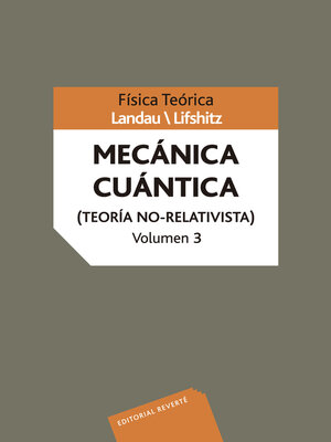 cover image of Mecánica cuántica (Teoría no-relativista)